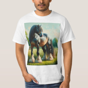 Watercolor percheron horse T-Shirt
