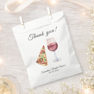 Watercolor Perfect Pair Bridal Shower Thank You Favour Bag