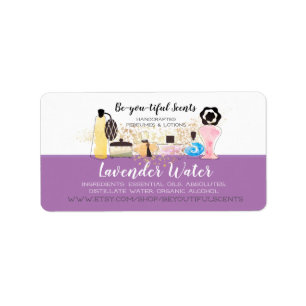 Watercolor perfume bottles scent lotions sticker