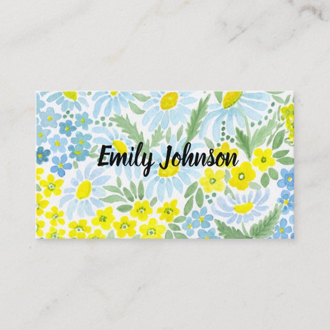 Watercolor, personal card (Front)