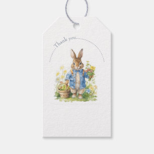 Watercolor Peter Rabbit Birthday Gift Tags