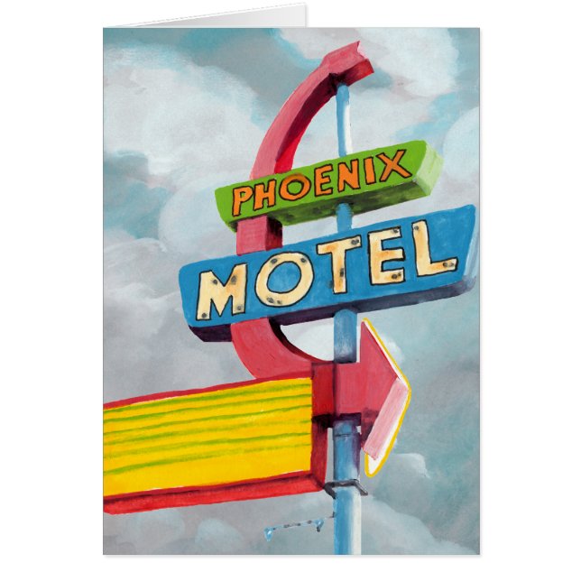 Watercolor Phoenix Motel (Front)