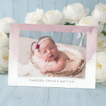 Watercolor Photo Baptism Party Invitation<br><div class="desc">Available here:
http://www.zazzle.com/selectpartysupplies</div>