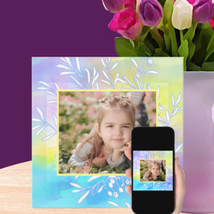 Watercolor Picture Frame Easter Card