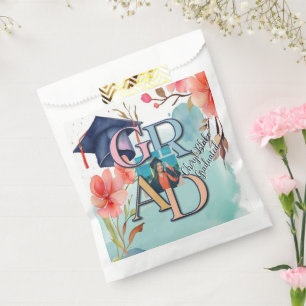 Watercolor Picture Graduation Favour Bag