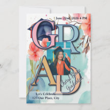 Watercolor Picture Graduation