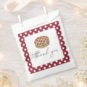 Watercolor pie baby shower thank you favour bag