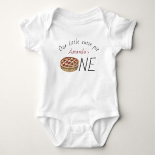 Watercolor Pie Kids Birthday Baby Bodysuit