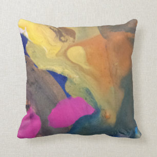 watercolor pillow