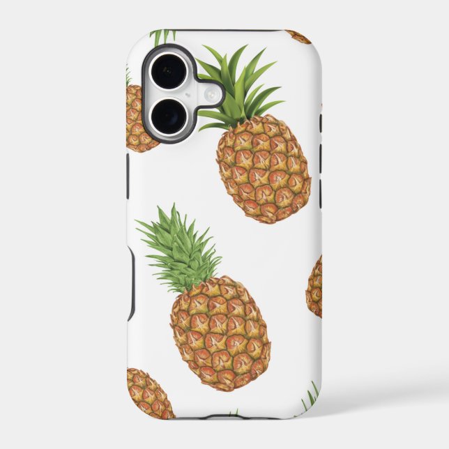 Watercolor pine-apple pattern 1 (Back)
