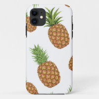 Watercolor pine-apple pattern 1