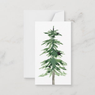 Watercolor Pine Tree Card
