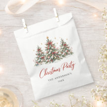 Watercolor Pine Tree Holiday