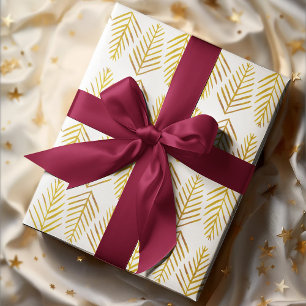 Watercolor Pine trees - yellow Wrapping Paper Sheet