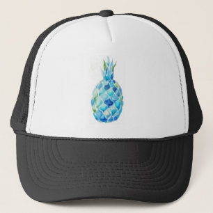 Watercolor Pineapple Design Shirt Trucker Hat