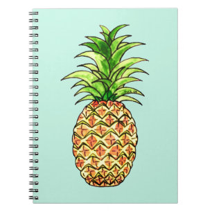watercolor pineapple drawing notebook