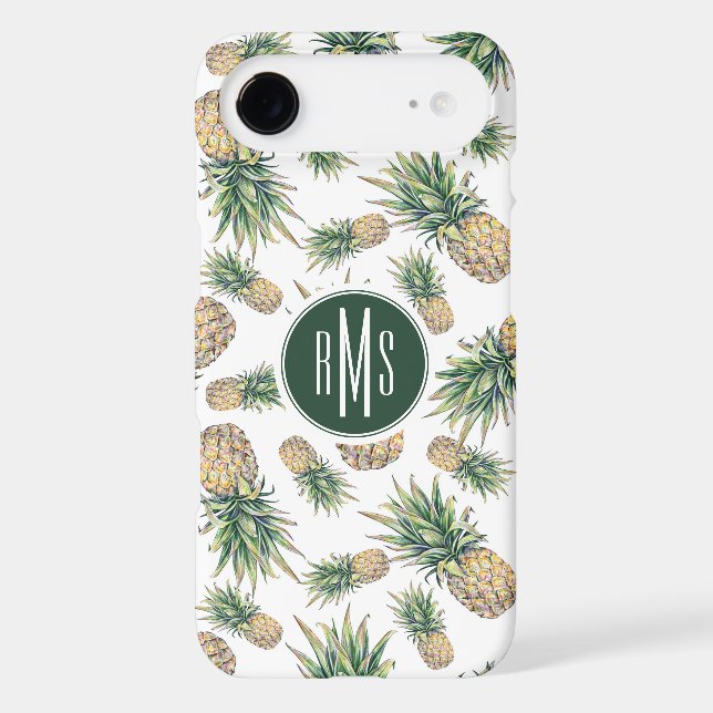 Watercolor Pineapple Pattern Case-Mate Samsung Galaxy Case (Back)