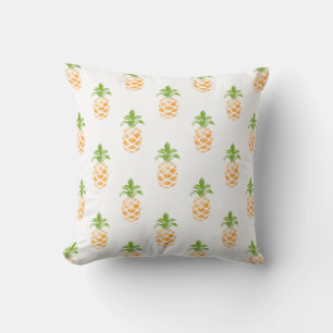 Watercolor Pineapple Pattern Cushion