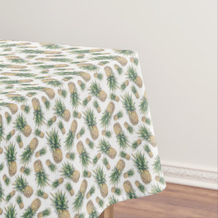 Watercolor Pineapple Pattern Tablecloth