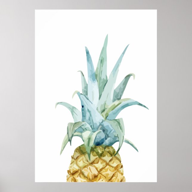Watercolor Pineapple Poster (Front)