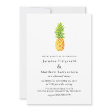 Watercolor Pineapple Rehearsal Dinner