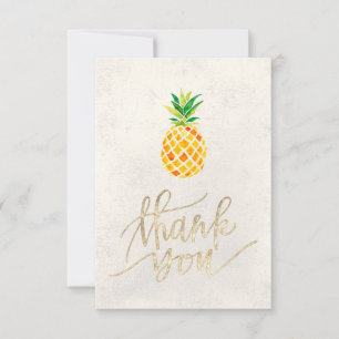 watercolor pineapple tropical thank you
