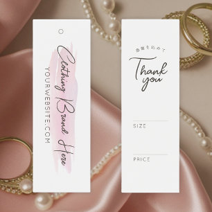 Watercolor Pink Brush Stroke Price Tag Mini