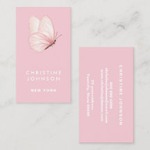watercolor pink butterfly