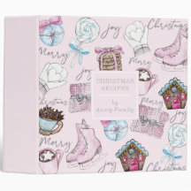 Watercolor Pink Christmas Recipes