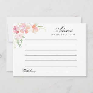 watercolor pink floral advice