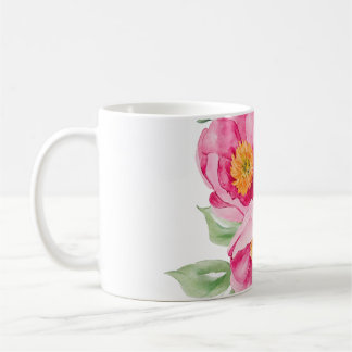 Watercolor Pink Floral Classic Mug