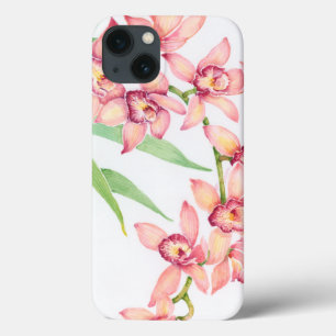 Watercolor Pink Flowers iPhone 13 Case