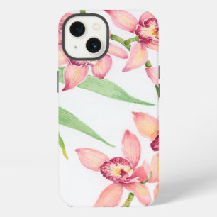 Watercolor Pink Flowers iPhone Case