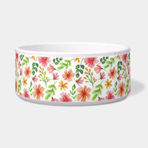 Watercolor Pink Flowers Pattern