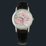 Watercolor Pink Flowers Watch<br><div class="desc">Watercolor Pink Flowers Artist: Tim OToole</div>