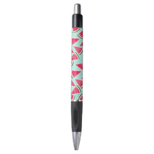 Watercolor Pink Green Watermelon Triangles