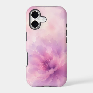 Watercolor Pink Lavender Blossom Abstract