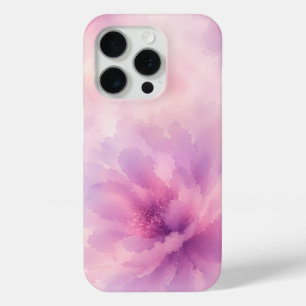 Watercolor Pink Lavender Blossom Abstract iPhone 15 Pro Case