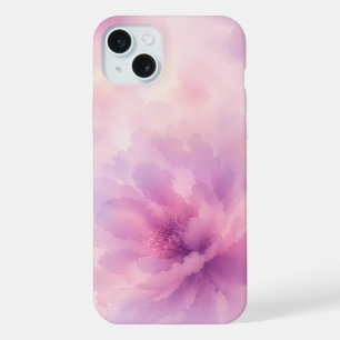 Watercolor Pink Lavender Blossom Abstract iPhone 15 Plus Case