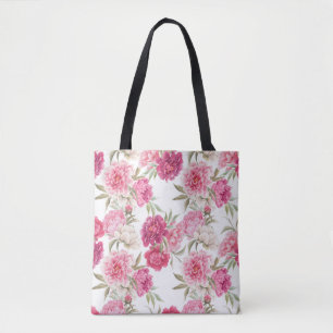 Watercolor Pink Peonies: Floral Elegance Tote Bag