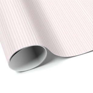 Watercolor Pink Striped Wrapping Paper