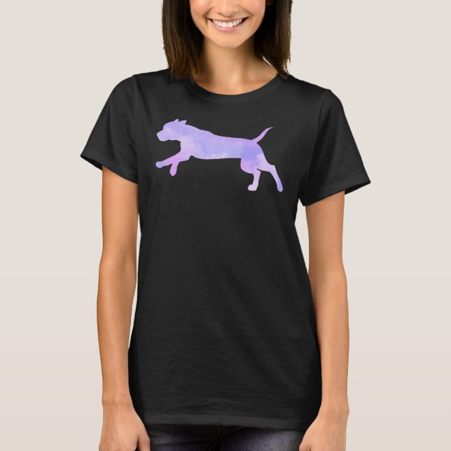 Watercolor Pitbull 436 T-Shirt (Front)