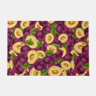 Watercolor Plums Doormat