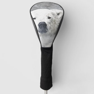 Watercolor Polar Bear Golf Head Cover