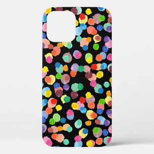 Watercolor Polka Dot, Easter Background. iPhone 12 Case