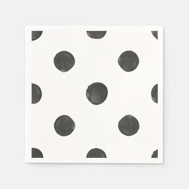 Watercolor Polka Dot Napkins (Front)