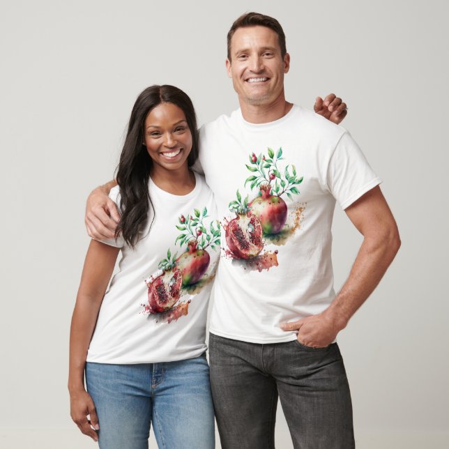 Watercolor Pomegranates  T-Shirt (Unisex)