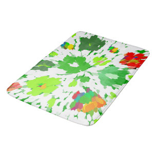 Watercolor Pop Art Bath Mat