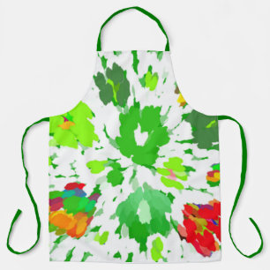Watercolor Pop Art Floral Apron
