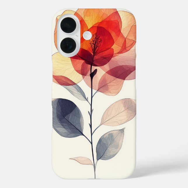Watercolor Poppy Bloom Case-Mate iPhone Case (Back)